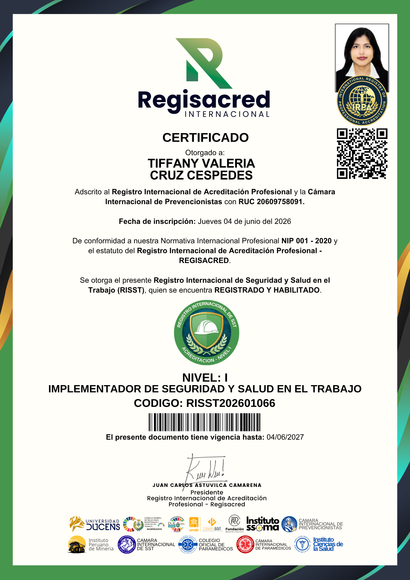 Registro Internacional de SST
