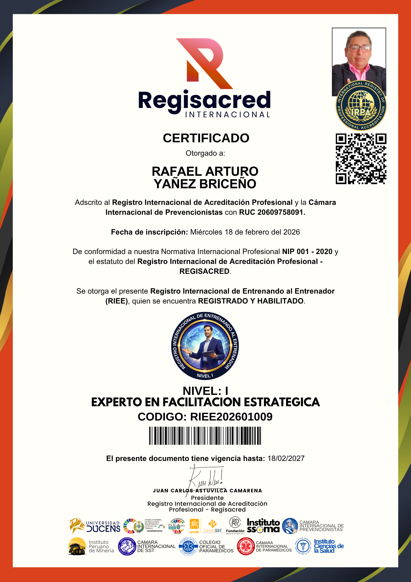 Registro Internacional de Entrenando al Entrenador